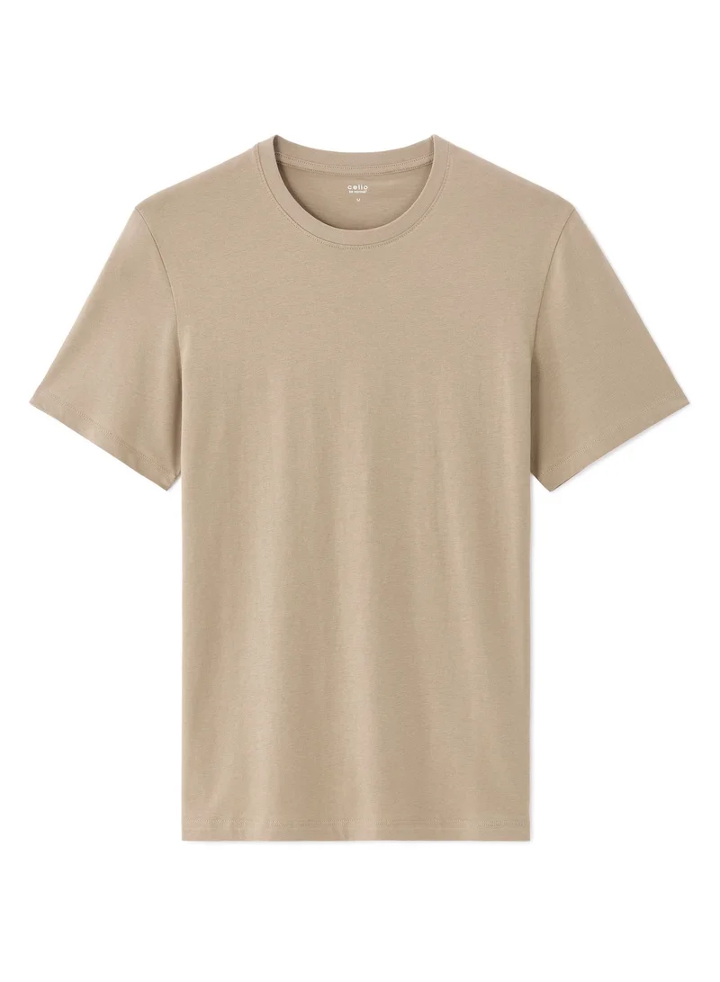 Celio Tebase Beige Humus Short Sleeves Tshirt